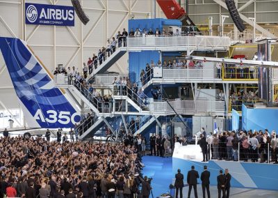 Inauguration A350 Assembly Line